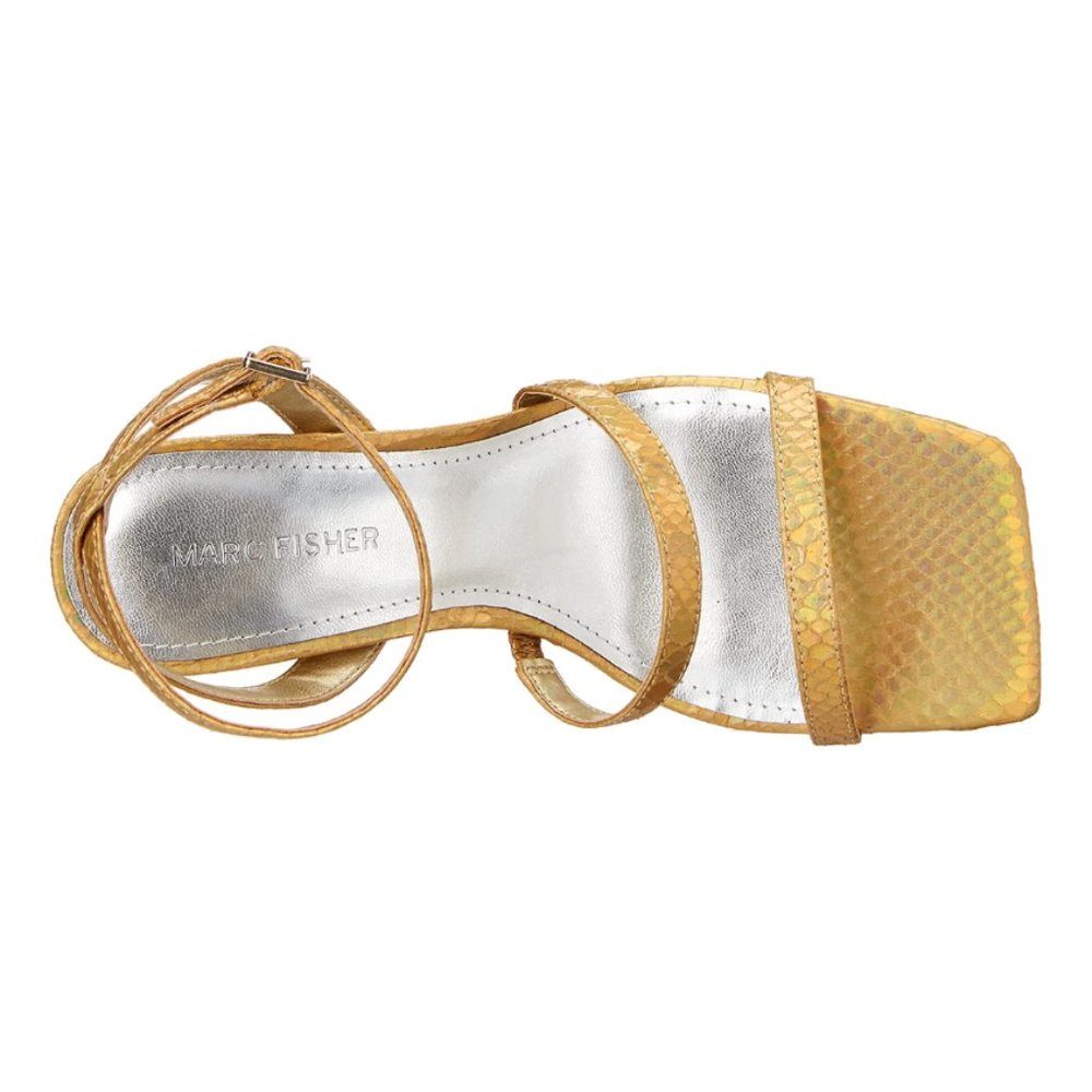 Marc Fisher Strappy Square Toe Heels - Picture 2 of 6